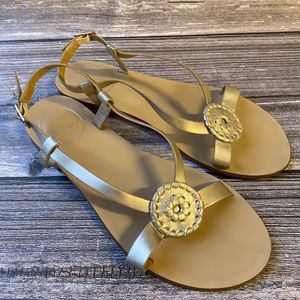 Jack Rogers Platinum Sandals size 6